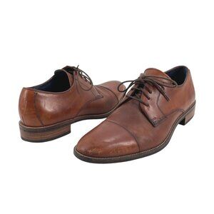 Cole Haan Grand OS Mens 9M Leather Oxford Dress Shoes Brown Formal Classic
